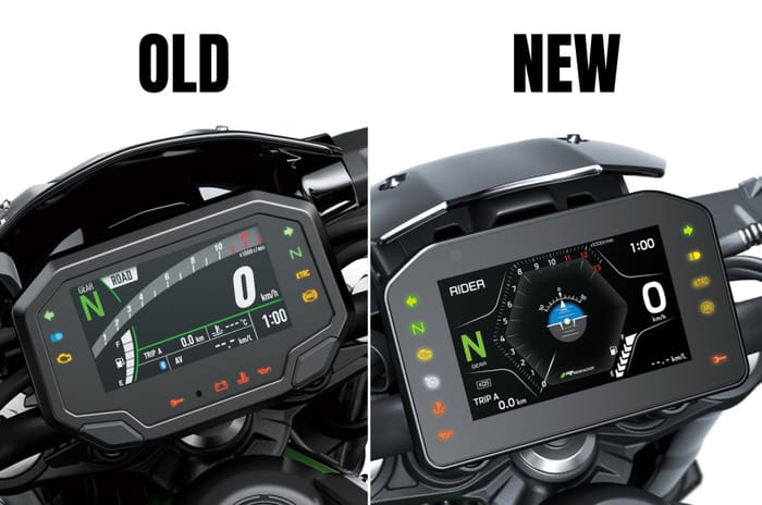 Kawasaki Z900 old vs new: more features and new style